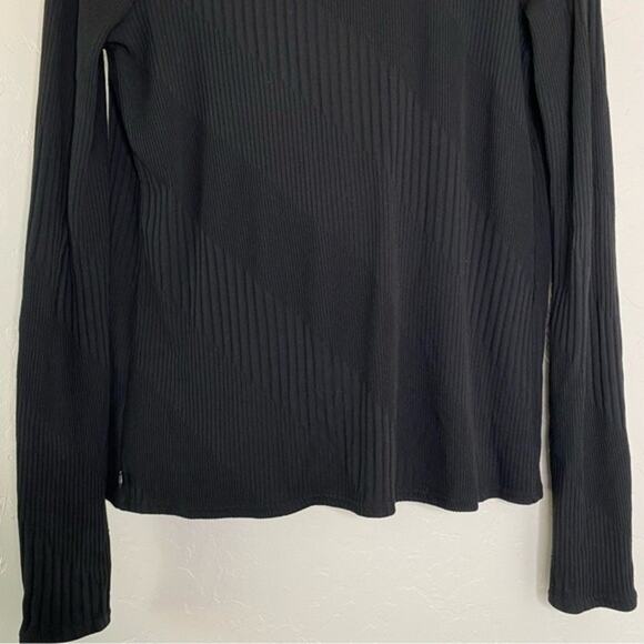 Fabletics Black Austin Wrap Thumb Hole Twist Front Cardigan Small - Picture 8 of 10